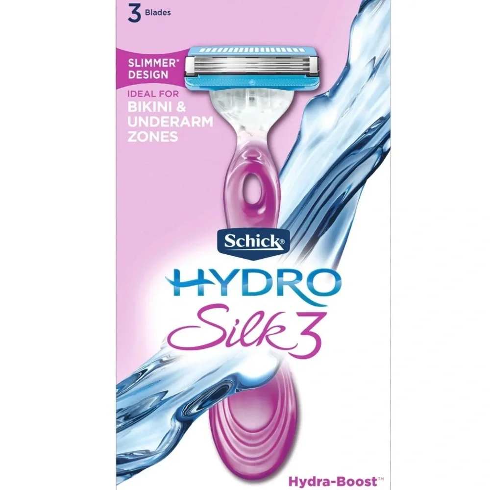 Schick Hydro Silk 3 Razor  & 3 Schick Hydro Silk 3 Razor Blade Refills
